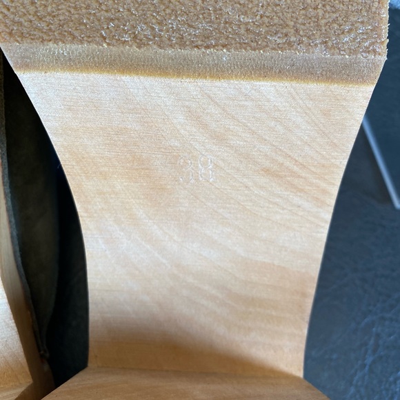 Swedish Hasbeens Suede Combo Clog Sandal Women's 38 - Picture 9 of 10